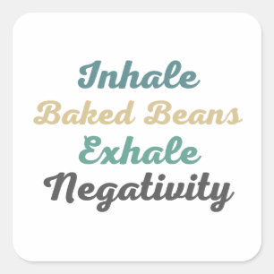 Inhale gebak breekt Stickers uit over negatieve ui