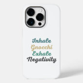 Inhale Gnocchi Exhale Negatitive Phone Case (Achterkant)