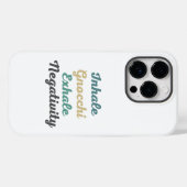 Inhale Gnocchi Exhale Negatitive Phone Case (Achterkant (horizontaal))