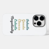 Inhale Gouda Cheese Exhale Negatitive Phone Case (Achterkant (horizontaal))
