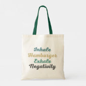 Inhale Hamburger Exhale Negatitivity Canvas tas (Achterkant)