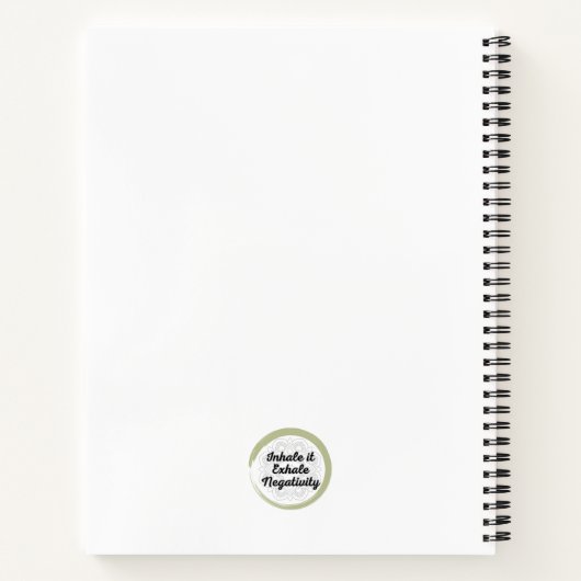 Inhale Hamburger Exhale Negatitivity Notitieboek (Achterkant)