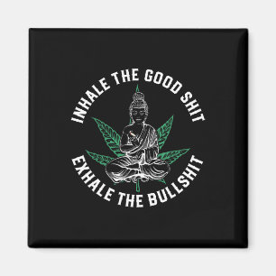 Inhale Het Goede Exhale De Stier Yoga Wiet Namaste Magneet