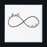Inhale Infinity Sign Symbool T-Shirt Yogi Magneet<br><div class="desc">Inhale Exhale Infinity Sign Symbol T-Shirt Yoga Quotes Gift Yogi Motivation Shirt Motivatie inhale, exhale, quote, yoga, oneindig, teken, symbool, meditatie, ontspanning, oefening, muur, sport, leven, geestesgesteldheid, mindfulness, typografie, stress, ademhaling, motivatie, motivatie, inspirerend herhaling, opnieuw maken, opnieuw maken, recreeren, relaxen, stroom, letterzetten, werk, taak, kantoor, werken, tekst, woord, zwart, wit,...</div>