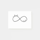 Inhale Infinity Sign Symbool T-Shirt Yogi Post-it® Notes (Voorkant)