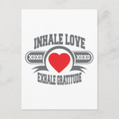 Inhale Love Exhale Gratitude Briefkaart (Voorkant)