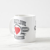 Inhale Love Exhale Gratitude Koffiemok (Voorkant links)