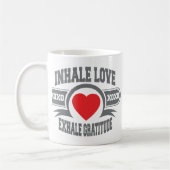 Inhale Love Exhale Gratitude Koffiemok (Links)