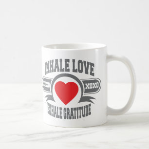 Inhale Love Exhale Gratitude Koffiemok