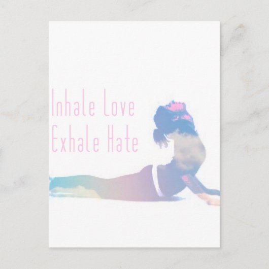 Inhale Love Yoga Series Briefkaart (Voorkant)