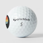 Inhale Peace Exhale Stress Yoga Quote Golfballen (Logo)