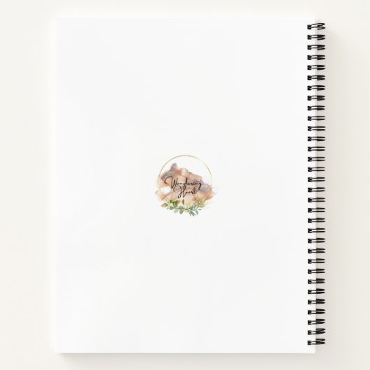 Inhale the Future, Exhale the Past – Boho Notebook Notitieboek (Achterkant)