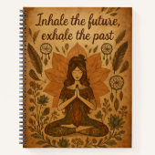 Inhale the Future, Exhale the Past – Boho Notebook Notitieboek (Voorkant)