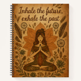 Inhale the Future, Exhale the Past – Boho Notebook Notitieboek