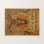 🧩 Inhale the Future, Exhale the Past – Boho Yoga  Legpuzzel (Horizontaal)