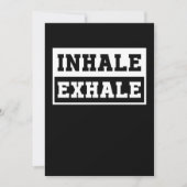 Inhale Yoga Exhale Nirvana Meditation Zen Asana Gi Kaart (Voorkant)