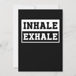 Inhale Yoga Exhale Nirvana Meditation Zen Asana Gi Kaart
