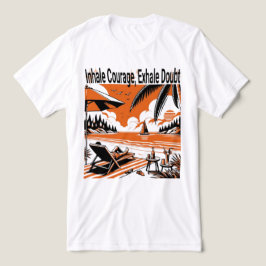 Inhaleer Courage Adem Twijfel uit - Motivatie Tri-Blend Shirt