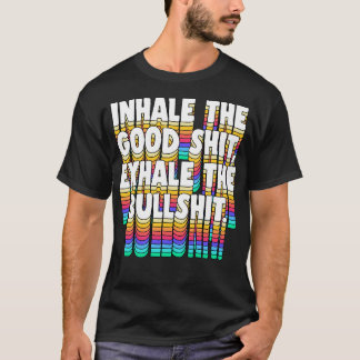 Inhaleer de goede uitademen het Bull meditatie ont T-shirt