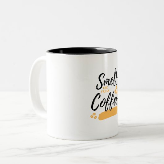 Inhaleer de Goede Vibes: Ruik de Fresh Coffee Mok (Voorkant links)