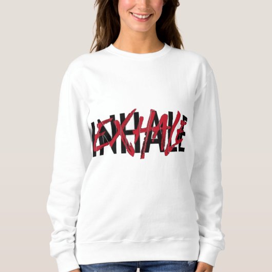Inhaleer Exhale Design Sweatshirt (Voorkant)