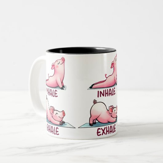 Inhaleer Exhale Keramische Mok (Voorkant links)