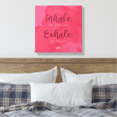 "Inhaleer mijn dromen" - gestrekt canvas Afdruk (Insitu (Slaapkamer))