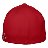 "Inhaleer moed, adem angst" Flex fit Wool Pet (Achterkant)