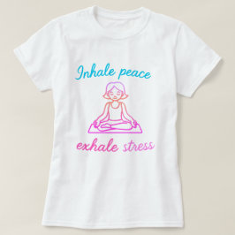 Inhaleer Peace Adem Stress uit | Mindful Yoga Grap T-shirt