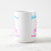 Inhaleer rust, adem stress uit - Kalme geest Yoga Koffiemok (Center)