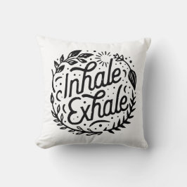 Inhaleer uitademen diep adem kussen