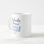 Inhaleer Vrede, Exhaleer Kracht – Ademhalingscoach Koffiemok (Voorkant links)