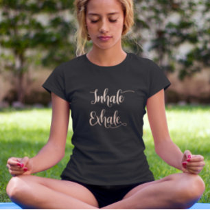 Inhaleer Zen Roos goudfolie Metallic T-shirt