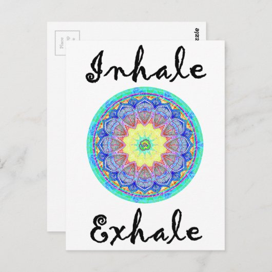 inhaleren briefkaart (Voorkant / Achterkant)