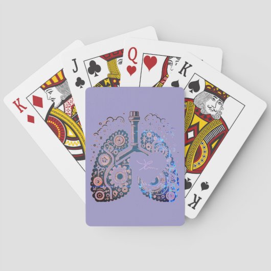 Inhalo uit het hart pokerkaarten (Achterkant)