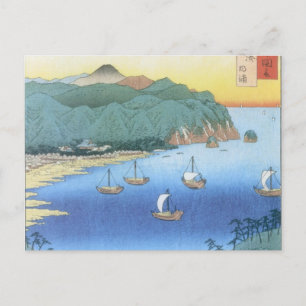 Inham bij Provincie Awa door Ando Hiroshige Briefkaart