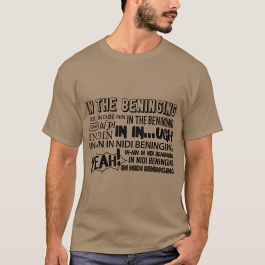 INHE BEGINNING retro vrienden T-shirt (Voorkant)