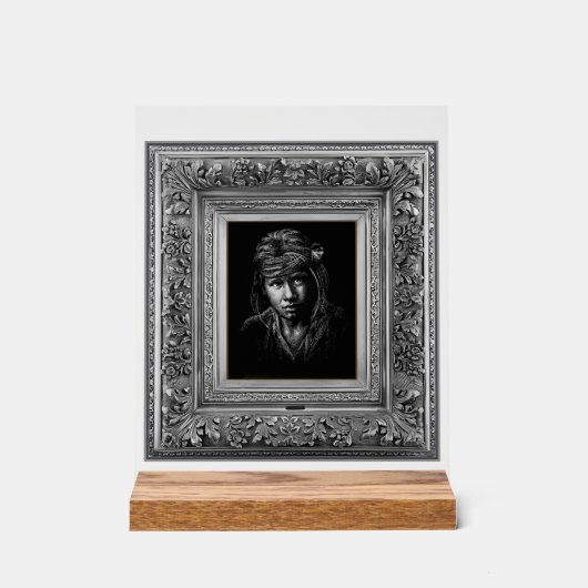 Inheems Amerikaans. Acryl Bord (Voorkant)