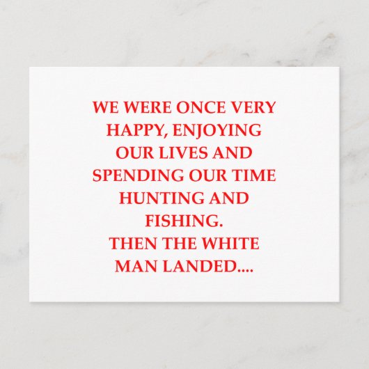 inheems amerikaans briefkaart (Voorkant)