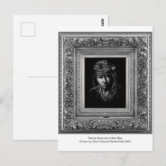 Inheems Amerikaans. Briefkaart (Voorkant / Achterkant)