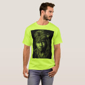 Inheems Amerikaans gezicht groter T-shirt (Voorkant volledig)