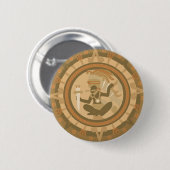 inheems amerikaans indiaans ontwerp ronde button 5,7 cm (Voorkant /achterkant)