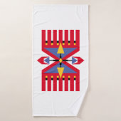 inheems amerikaans - indiaans traditioneel textiel badhanddoek (Badhanddoek)
