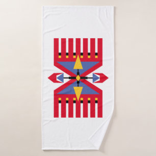 inheems amerikaans - indiaans traditioneel textiel badhanddoek