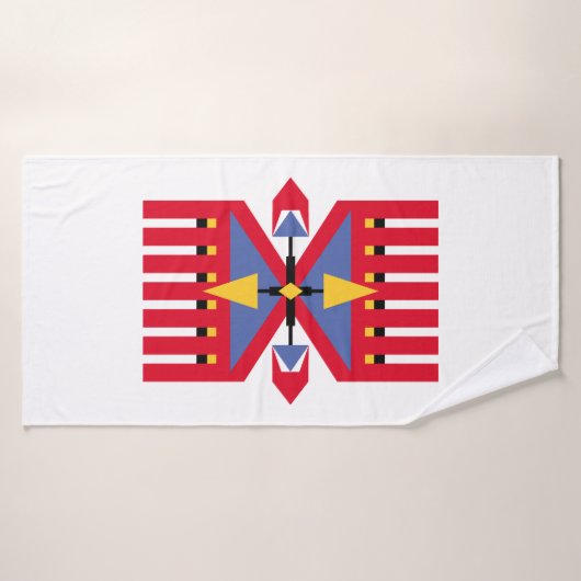 inheems amerikaans - indiaans traditioneel textiel badhanddoek (Badhanddoek)