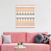 Inheems Amerikaans Indiaas Zuidwest Patroon Canvas Afdruk (Insitu (Woonkamer))