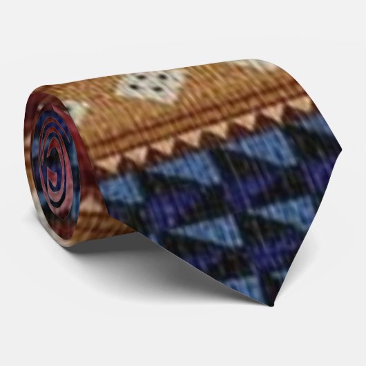 Inheems Amerikaans Indiaas Zuidwest Patroon Stropdas (Opgerold)