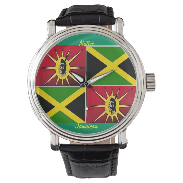 inheems amerikaans-jamaicaans horloge (Voorkant)