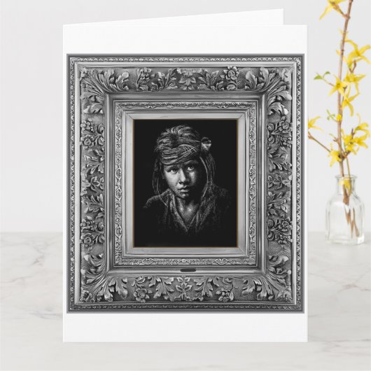 Inheems Amerikaans. Kaart (Gele Bloem)