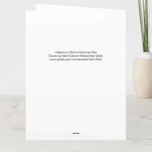 Inheems Amerikaans. Kaart (Achterkant)